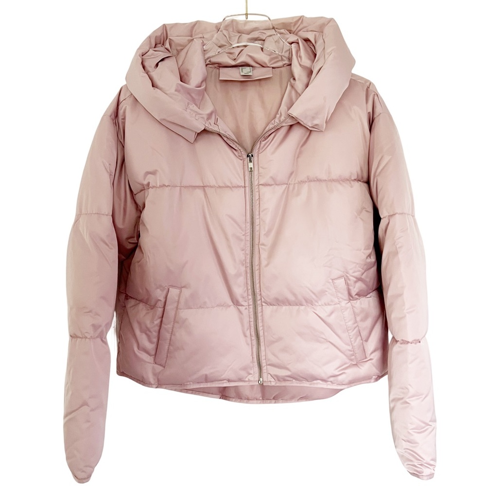 Pink Puffer Coat - Size Medium
